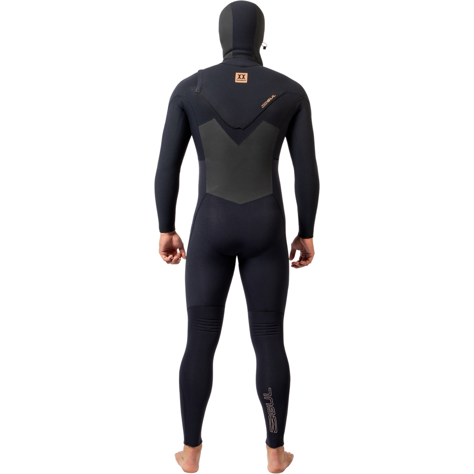 2026 Gul Mens Viper 6/5/4mm Yamamoto Hooded Chest Zip Wetsuit VR1225 - Black